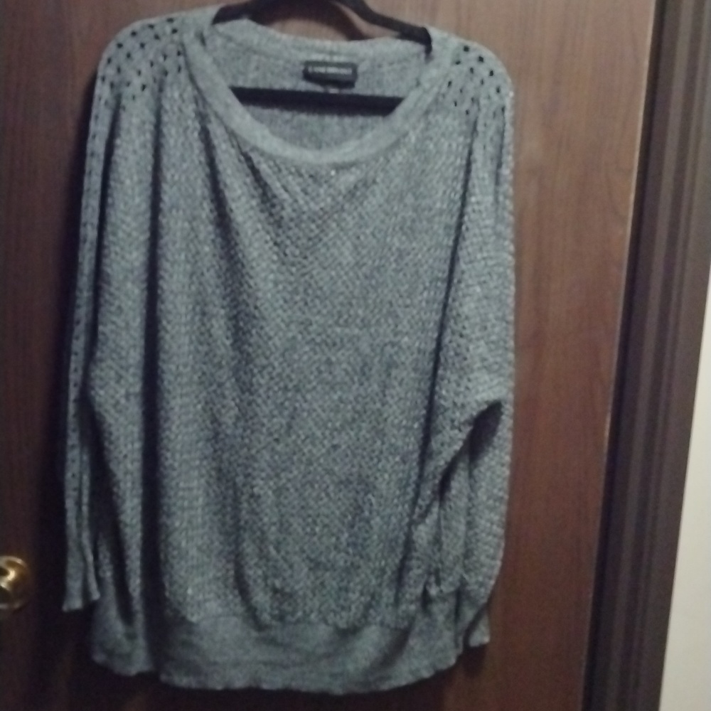 *FLAWED* Lane Bryant Cut Out Crew Neck Sweater